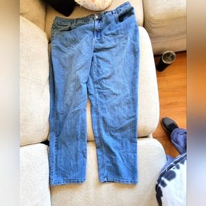 Women's 20W average, just my size blue jeans, straight leg. Good condition